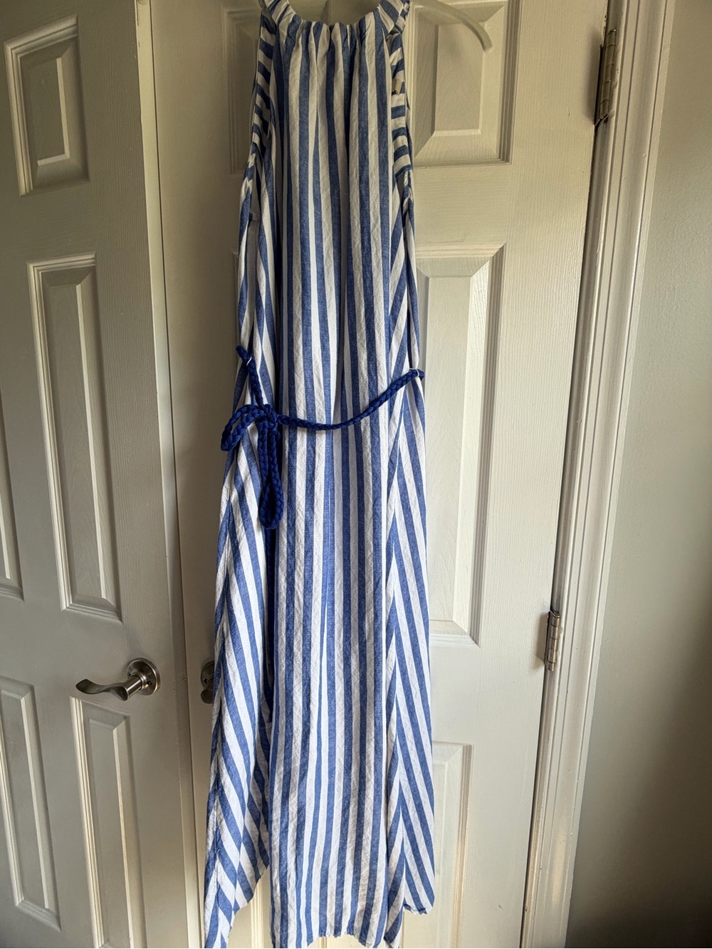 Loft women’s Blue and White Striped dress